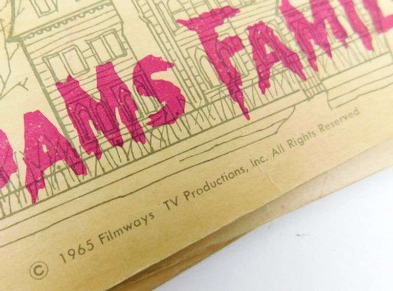 1965 The Addams Family Game Cards