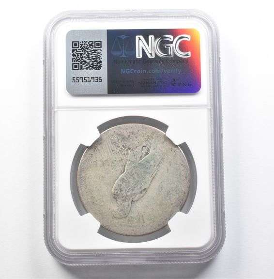 1923 Peace Silver Dollar Fair 2 NGC Lowball