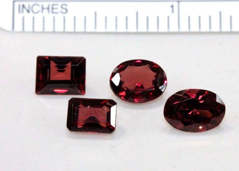 Juicy Rhodolite Garnet - Lot of 4