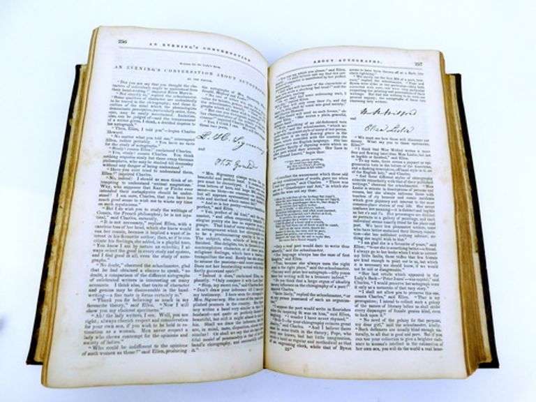 Wonderful 1839 Godey's Lady's Book, Leather Bound