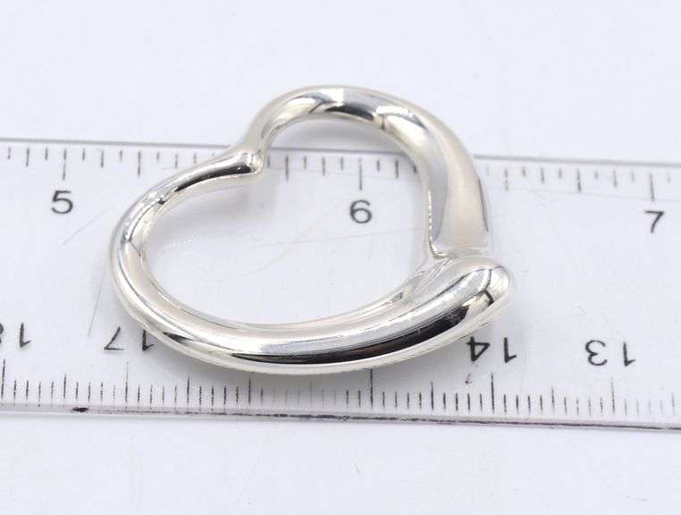 Tiffany & Co Elsa Peretti large open heart pendant