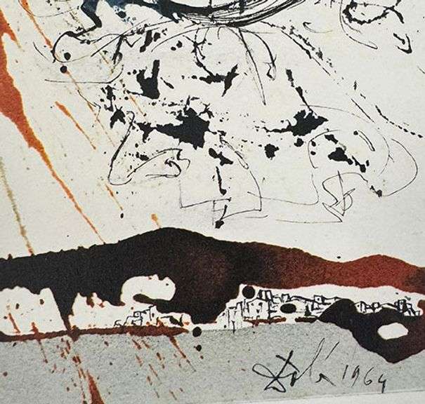 Highly Collectible and Rare Salvador Dali Original Llithograph from the  'Biblia Sacra' Suite