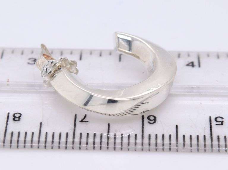 Tiffany & Co small twisted hoop earrings