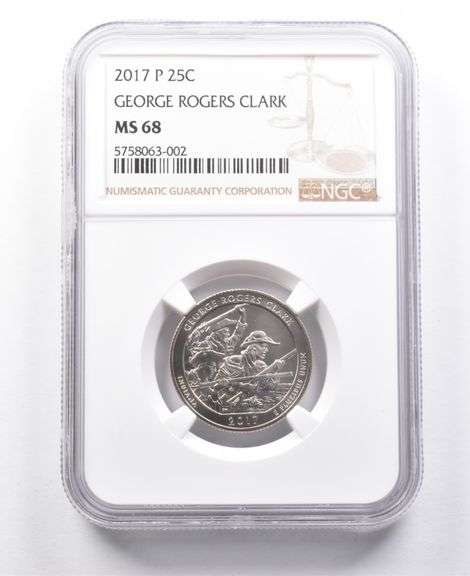 2017-P Washington Quarter George Rogers Clark MS68 NGC