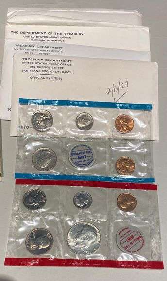 1970 -1974 US Mint Sets