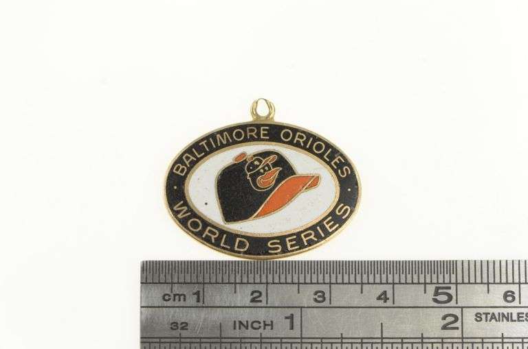 14K Yellow Gold 1969 Baltimore Orioles World Series Charm/Pendant