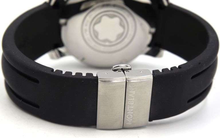 Montblanc sport automatic 41.5mm silver dial chronograph watch