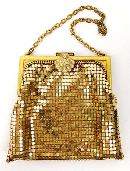 Vintage Whiting & Davis Gold Mesh Evening Bag