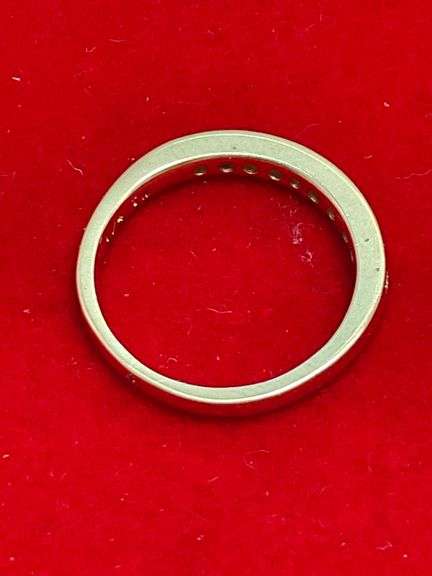 LADIES 14K YELLOW GOLD DIAMOND BAND