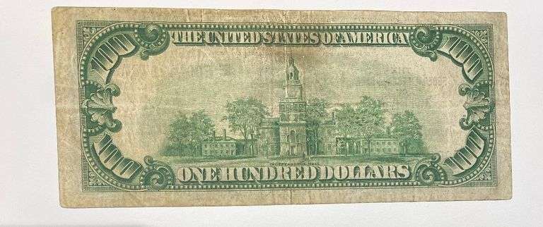 $100 Richmond 1929 Brown Seal National Currency Note