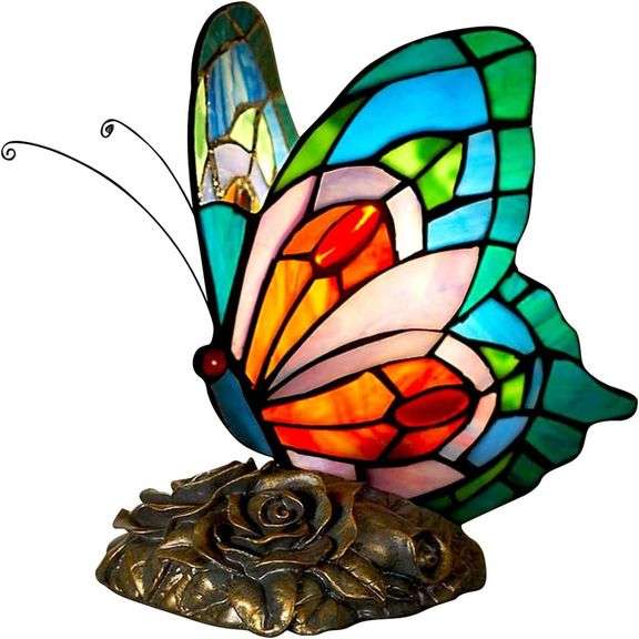 Enchanted Butterfly Tiffany Lamp