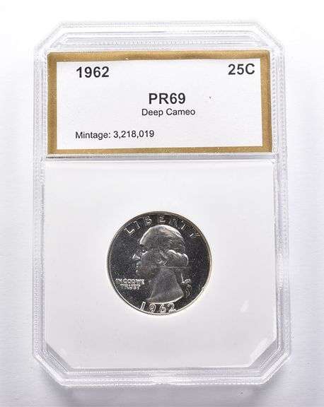 PR69 Deep CAM 1962 Washington Quarter PCI