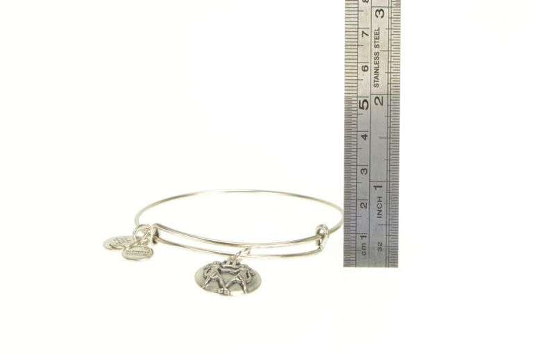 Silver Plated Alex & Ani Gemini Astrology Zodiac Charm Bracelet