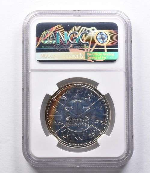 SP68 1978 Canada Silver Dollar Commonwealth Games NGC Beautiful Tone