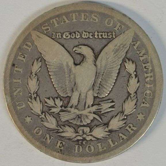 Rare key date 1879-CC Morgan Silver Dollar. Nice circ