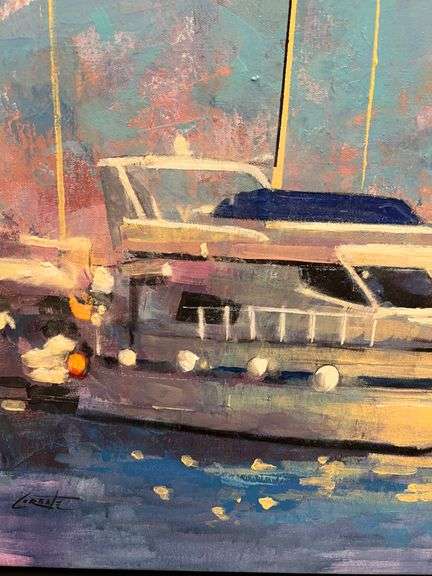 Beautiful Harbor Views Painting!