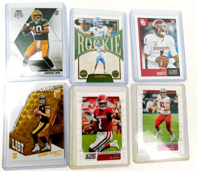 6 Latest QB Greats Rookie Football Cards