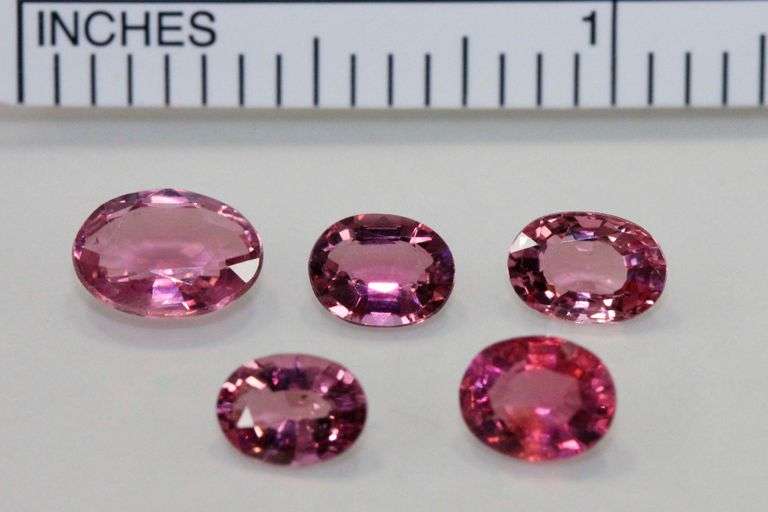 Hot! Hot! Hot! Pink Tourmaline - Lot of 5