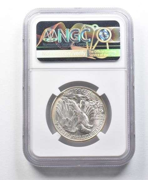 1941-D Walking Liberty Half Dollar Miles Standish MS66 NGC CAC
