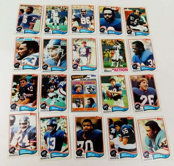 20 N.Y. Giants Football Cards