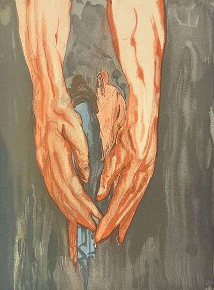 Highly Collectible Salvador Dali Original Woodblock From the 'Divine Comedy' Suite
