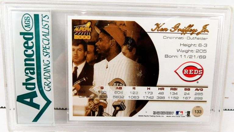 Ken Griffey, Jr. Red Baseball Card, 9.5 Mint+