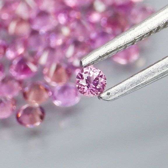 Rare heated only 2.02ct pink Sapphire set