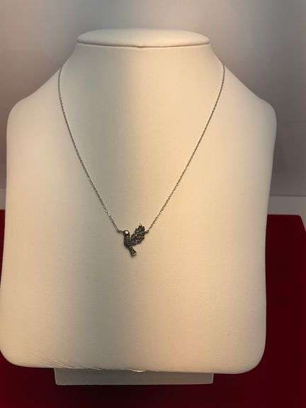 BRAND NEW 14K WHITE GOLD DIAMOND NECKLACE