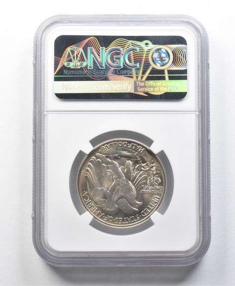 1944 Walking Liberty Half Dollar Miles Standish MS67 NGC CAC