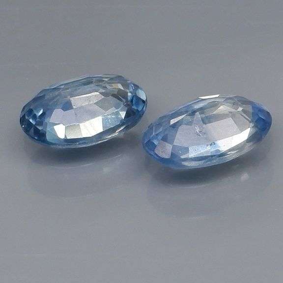 Heated only! .96ct ceylon blue Sapphire pair