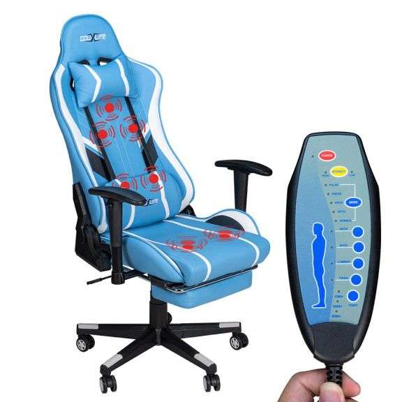 Massaing Gaming Chair High Back Lumbar Design