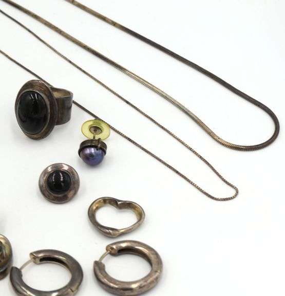 Group lot of Vintage 925 sterling silver Mis jewelry