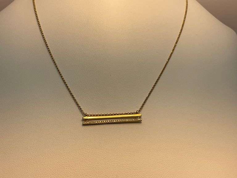 BRAND NEW 14K GOLD DIAMOND NECKLACE