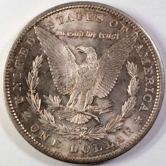 1891 S White BU Morgan Dollar