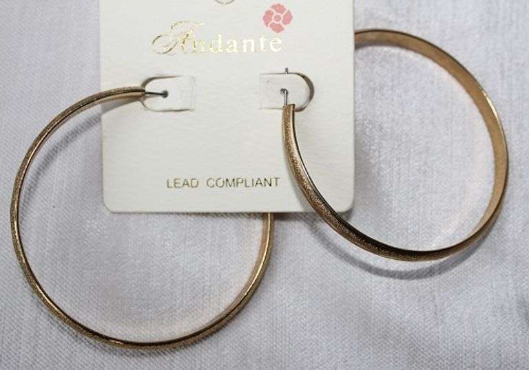 Stylish Golden Color Hoop Earrings