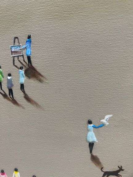 Gorgeous Day at the Beach Painting