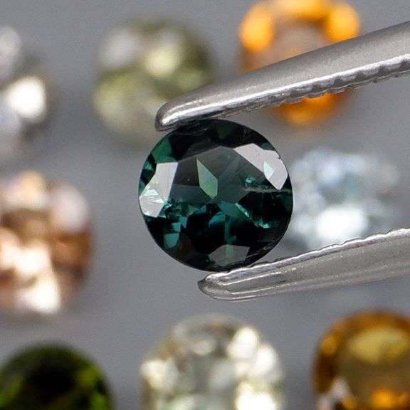 Fancy color! Untreated! 3.98ct Tourmaline set