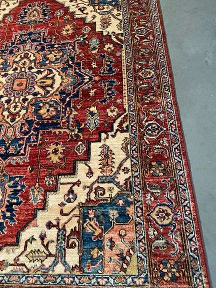 STUNNING FINE SERAPI RUG 5'.1"x7'