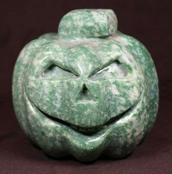 Menacing 4,830ct Hand Carved Pumpkin