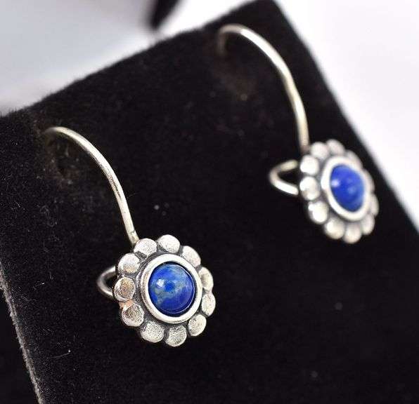 Perfect 925 Sodalite Gemstone Dangle Earrings