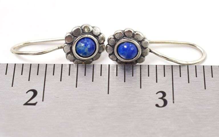 Perfect 925 Sodalite Gemstone Dangle Earrings