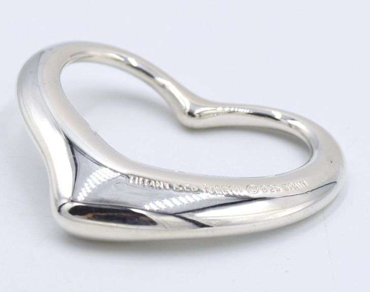 Tiffany & Co Elsa Peretti large open heart pendant