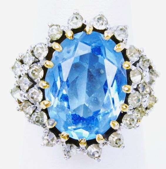 Vintage Panetta Sterling Cocktail Ring, Size 6