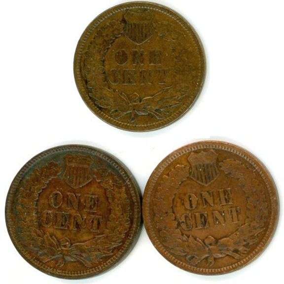 3 Nicer Indian Head Cents: 1880, 1897, & 1906