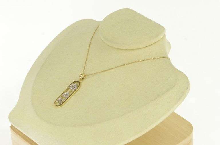 14K Yellow Gold 0.30 Ctw Diamond Phi Delta Kappa Greek Pendant