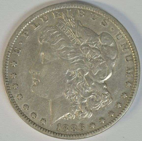 Scarce high grade 1886-O Morgan Silver Dollar. Key date