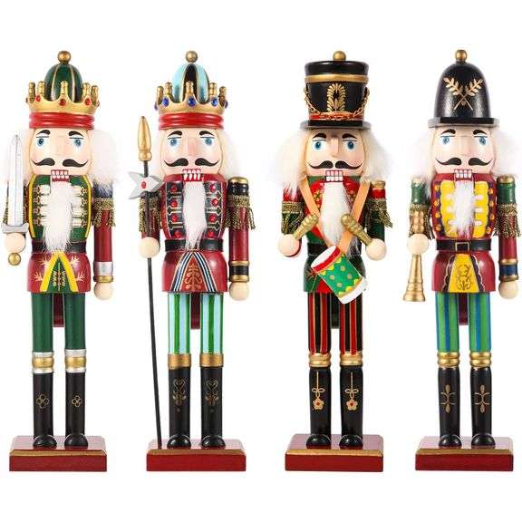Rare 12-inch Set Classic Nutcracker Soldiers