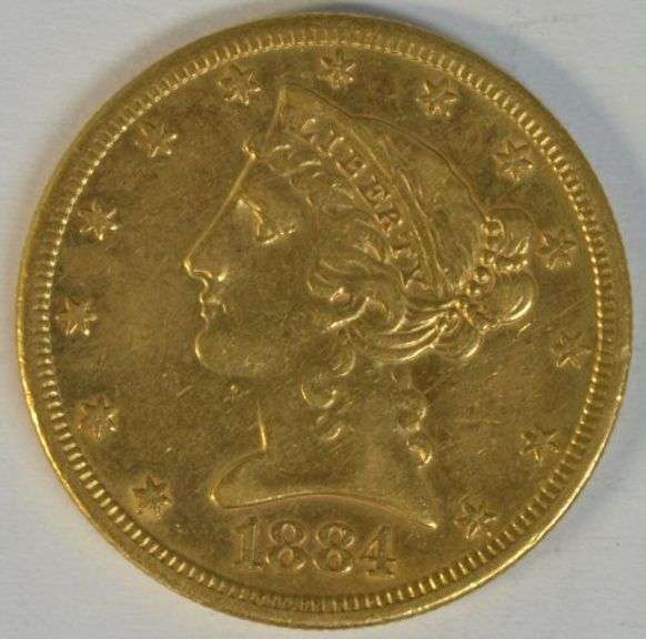 Better date 1884-S US $5 Liberty Gold Piece