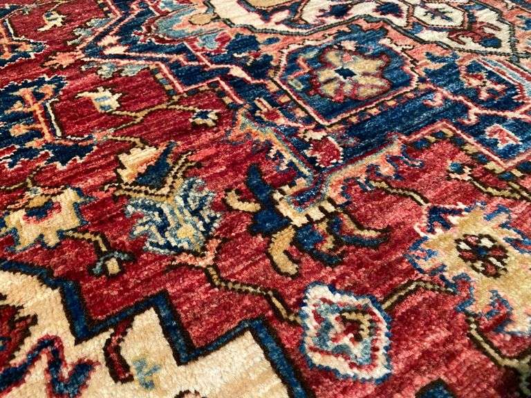 STUNNING FINE SERAPI RUG 5'.1"x7'