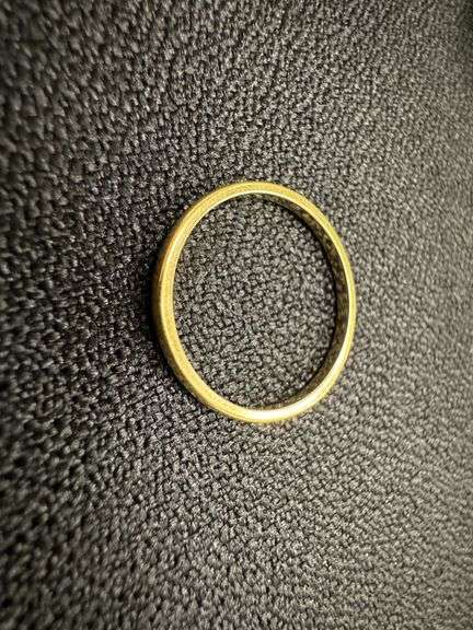 10k Yellow Solid Gold 2mm Domed Plain Men's Women's Wedding Band Size 6